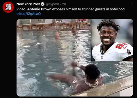 [NSFW] NFL Wide Receiver Antonio Brown exposes himself to